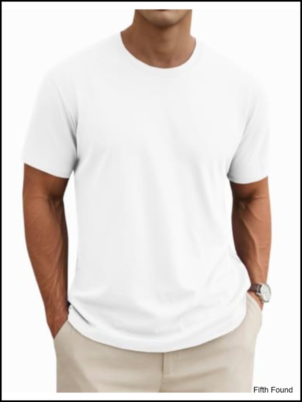 MAGNIVIT Cotton T Shirt Crew Neck Short Sleeve Breathable Casual Top
